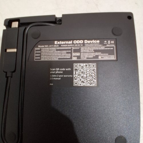 AMICOOL EXTERNAL DVD DRIVE - 5V - BLACK (MODEL: A11-SU3) image 2
