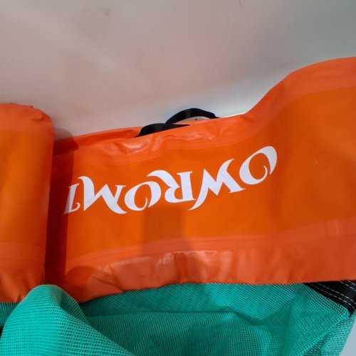 OWROMI INFLATABLE DOCK FLOATING PLATFORM - 8FT - TEAL/ORANGE image 2
