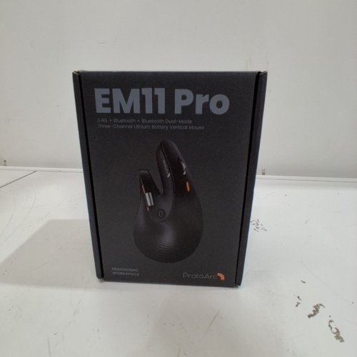 PROTOARC ERGONOMIC VERTICAL MOUSE - BLACK/ORANGE (MODEL:EM11 NL) image 4
