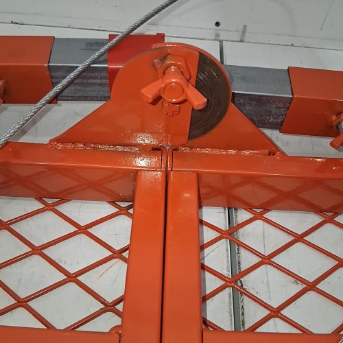 FOLDABLE SCAFFOLDING PLATFORM STEEL ADJUSTABLE STEP LADDER 770LBS - 70.8" X 15.2" - MODEL: NOLIVEN-KJ8) image 5