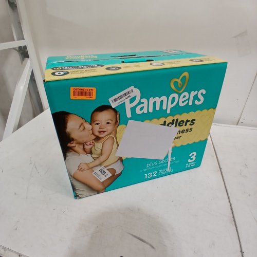 132PK PAMPERS SWADDLERS BEST DRYNESS DISPOSABLE DIAPERS - SIZE 3 - (16-28LBS) image 2