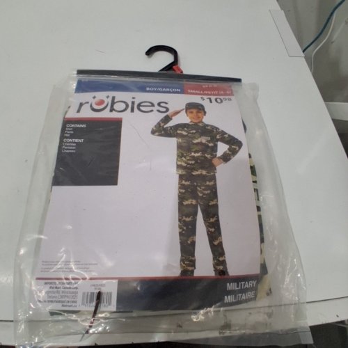 3PC BOYS RUBIES MILITARY COSTUME HAT, SHIRT AND PANTS - SMALL (4/6) - GREEN (STYLE: 701380) image 3