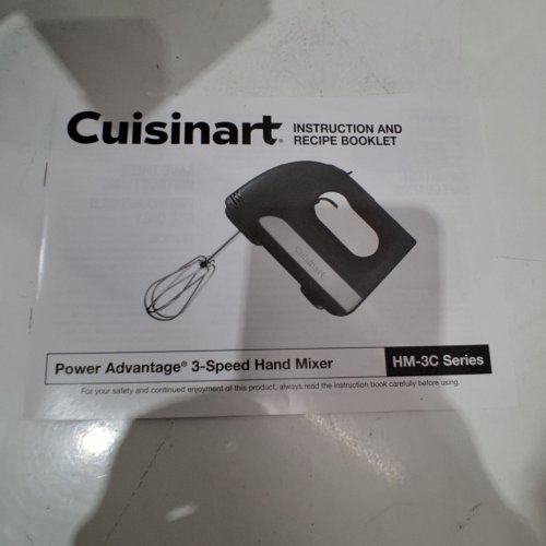 CUISINART 3-SPEED HAND MIXER - 200W - BLACK (STYLE: HM-3C) image 3