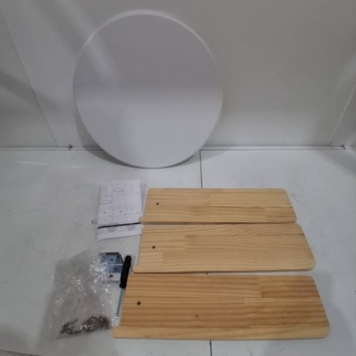 MODERN SIMPLE round COFFEE TABLE- 19" - CREAM image 3