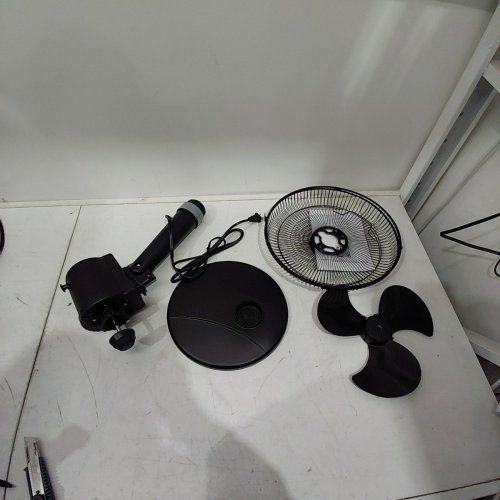 MAINSTAYS 3-SPEED STATIONARY/OSCILLATING TABLE FAN - 12" - BLACK (MODEL: TF3-30E) image 3