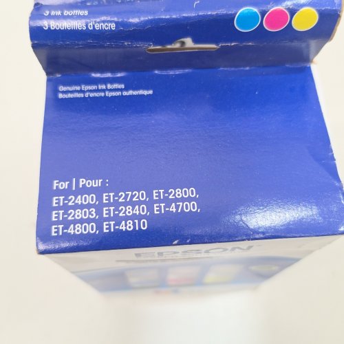 2 (3PC) EPSON 522 COMBO PACK INK REFILL BOTTLES FOR SELECT ECOTANK PRINTERS - 65ML EACH - CYAN, MAGENTA, YELLOW (MODEL: T522520-S/CP) image 2