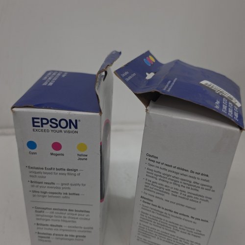 2 (3PC) EPSON 522 COMBO PACK INK REFILL BOTTLES FOR SELECT ECOTANK PRINTERS - 65ML EACH - CYAN, MAGENTA, YELLOW (MODEL: T522520-S/CP) image 5