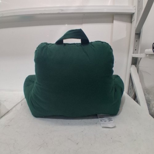 ROOM ESSENTIALS FAUX SHEARLING COMFORT SUPPORT BED REST PILLOW - 20" X 20" - GREEN image 3