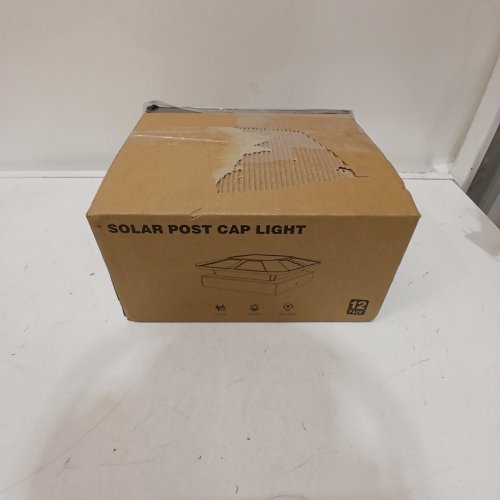 6PK OUTDOOR LED SOLAR POST CAP LIGHTS - 15 LUMENS - BLACK image 4