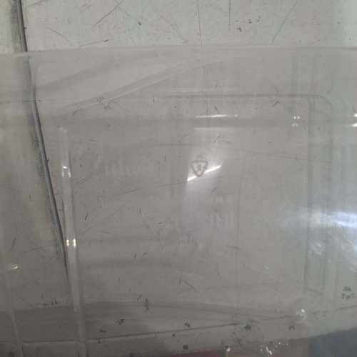 12PK IRIS USA PLASTIC STORAGE BIN WITH LID - 13" X 8" X 5" - CLEAR image 2