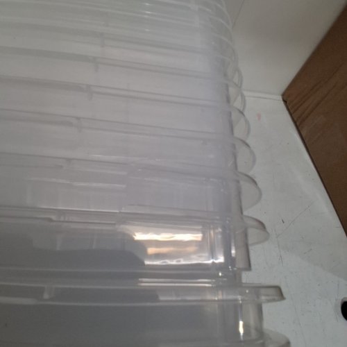 12PK IRIS USA PLASTIC STORAGE BIN WITH LID - 13" X 8" X 5" - CLEAR image 5