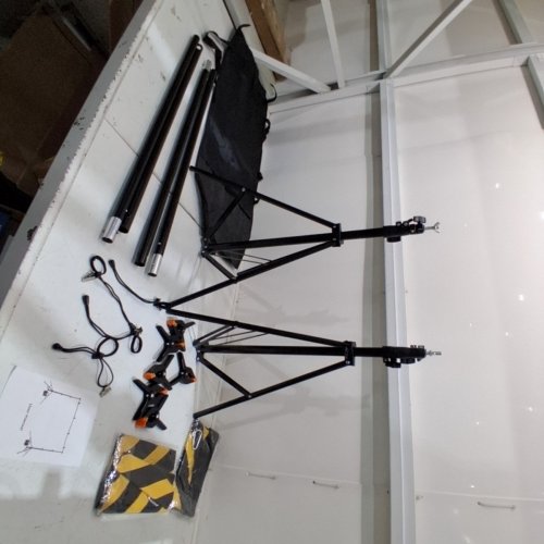 ADJUSTABLE PHOTO BACKDROP STAND KIT - BLACK image 2