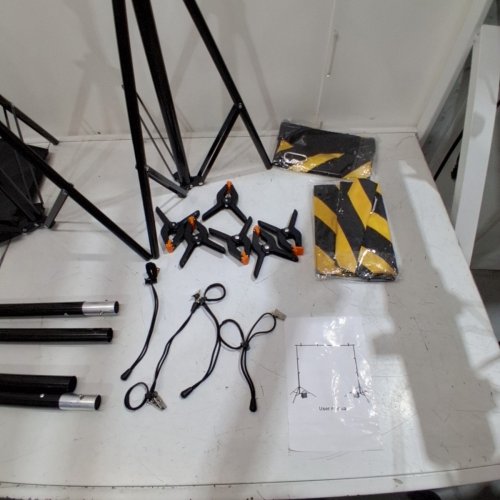 ADJUSTABLE PHOTO BACKDROP STAND KIT - BLACK image 3