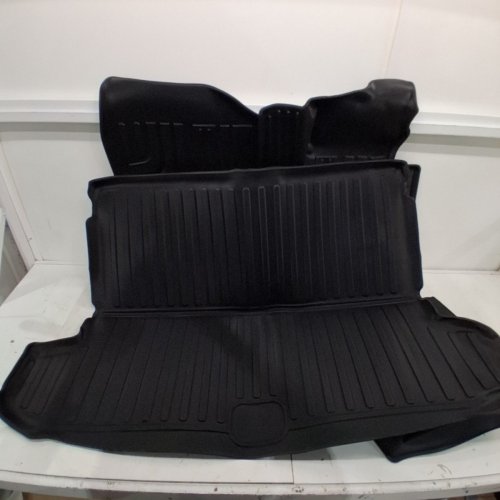 4PC AOMSAZTO ALL WEATHER FLOOR MATS AND CARGO MAT - BLACK image 4