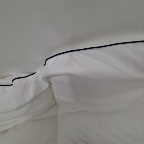 QUILTED PILLOW MATTRESS PAD - DOUBLE - WHITE image 4