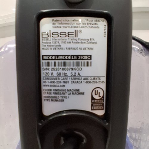 BISSELL POWERCLEAN TURBOBRUSH PET UPRIGHT CARPET CLEANER, POWERFUL & LIGHTWEIGHT - 120V - BLUE - (MODEL:3939C) image 6