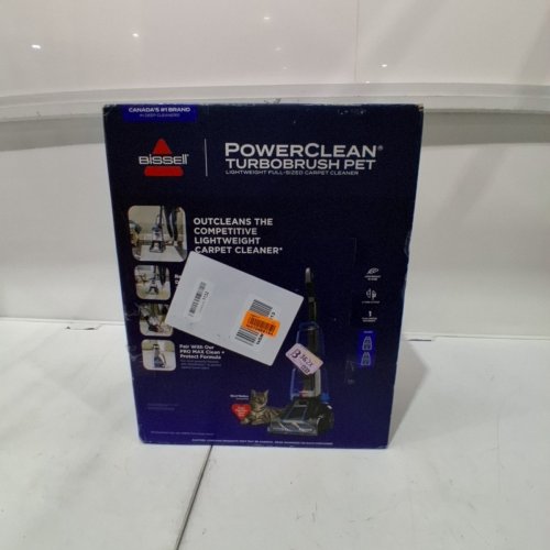 BISSELL POWERCLEAN TURBOBRUSH PET UPRIGHT CARPET CLEANER, POWERFUL & LIGHTWEIGHT - 120V - BLUE - (MODEL:3939C) image 7