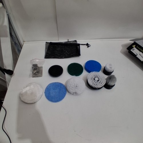 9PC YKYI ELECTRIC SPIN SCRUBBER ACCESSORIES ONLY - WHITE/BLACK (MODEL: ANS-8051B) image 2