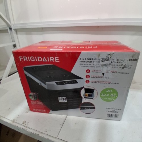 FRIGIDAIRE 2-IN-1 PORTABLE COMPRESSOR FRIDGE FREEZER - 21L - 110-240V - BLACK - (MODEL:EFRCC210-BLACK) image 6