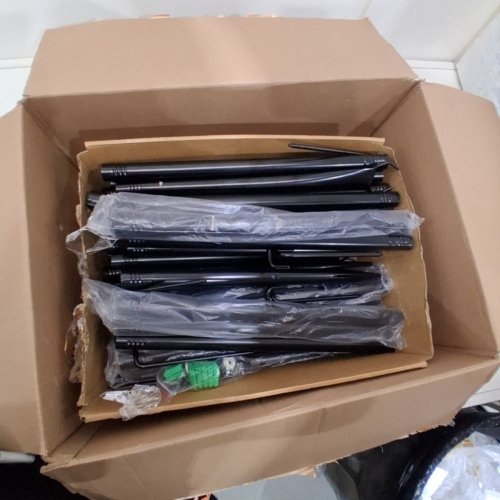 30PC OUTDOOR ADJUSTABLE GARDEN LIGHT POST - 10FT MAX - BLACK image 3