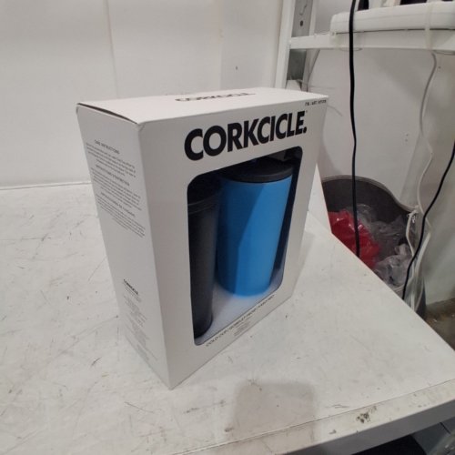 2PC CORKCICLE COLD CUP TUMBLERS - 24OZ - BLACK/BLUE (MODEL: 1977476) image 4