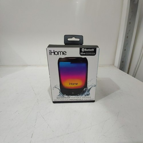 IHOME RGB WATERPROOF PORTABLE BLUETOOTH SPEAKER - BLACK (MODEL: IBT800) image 5