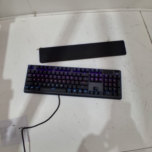 STEELSERIES APEX 5 MECHANICAL GAMING KEYBOARD – OLED SMART DISPLAY – USB PASSTHROUGH AND MEDIA CONTROLS – HYBRID GAMING SWITCHES BLUE – RGB BACKLIT (MODEL : APEX5) image 3