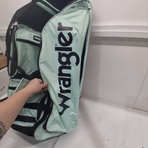 WRANGLER WESLEY ROLLING DUFFLE BAG - 30" - AQUA / BLACK (MODEL: WR-A4830-710) image 2