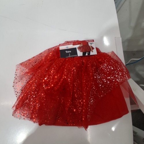 GIRL'S WAY TO CELEBRATE! SEQUIN TUTU - SMALL/MEDIUM - RED image 2