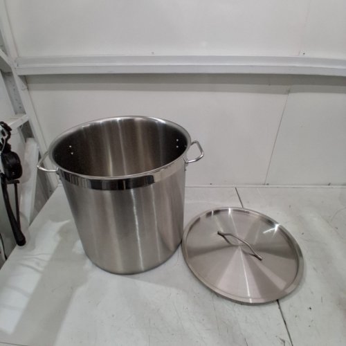 MOOTACO STAINLESS STEEL INDUCTION STOCK POT WITH LID - 52.8 QT - SILVER (MODEL: 05-01) image 2