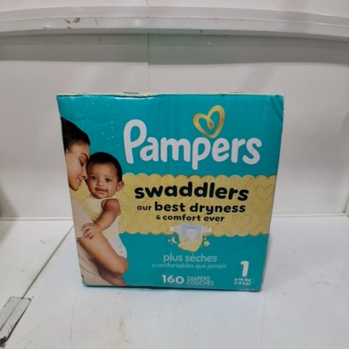 160PK PAMPERS SWADDLERS DIAPERS - SIZE 1 - 8-14LB image 3