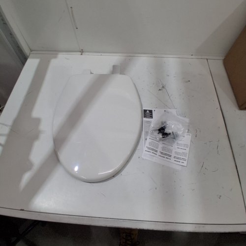 BEMIS SLOW CLOSE EASY CLEAN TOILET SEAT - ELONGATED 18.5" - WHITE (MODEL: 7300SLEC-000) image 2