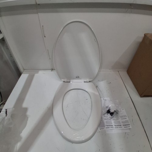 BEMIS SLOW CLOSE EASY CLEAN TOILET SEAT - ELONGATED 18.5" - WHITE (MODEL: 7300SLEC-000) image 3