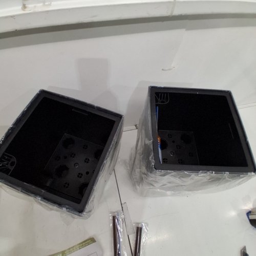 2PC GARVEE TALL RECTANGULAR SELF-WATERING PLANTER - 16" - BLACK (MODEL: PHO_11GDTMXI) image 4