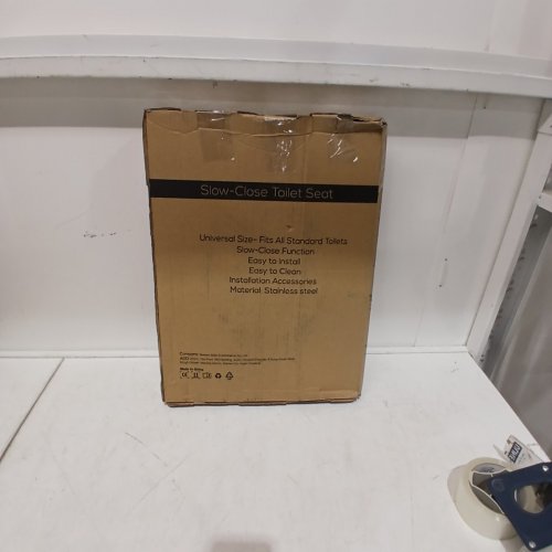 SAILTOK ELONGATED TOILET SEAT WITH SOFT CLOSE, WHITE image 4