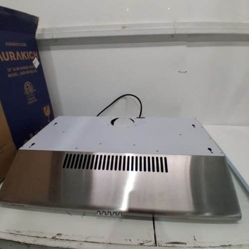 AURAKICH RANGE KITCHEN HOOD WITH TRUE-COLOR COMPLETE EXHAUST KIT - 400CFM - 12000K LED - 30" - SILVER (MODEL: AUR-RHS02-US) image 3