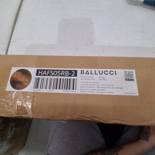 2PK BALLUCCI MIAMI FLOATING WALL SHELF - 23.6" X 8" - RUSTIC BROWN (MODEL: HAFS05RB-2) image 2
