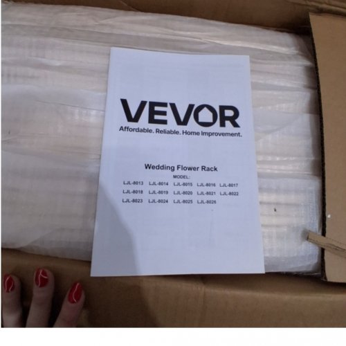 10PCS VEVOR WEDDING FLOWER RACK - 23.6" X 9.8" - GOLD image 2