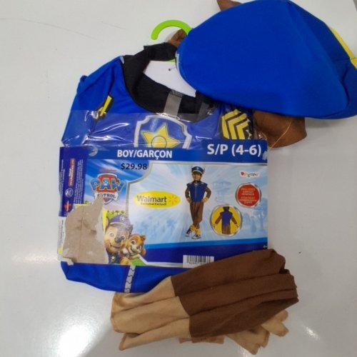 2PC TODDLERS PAW PATROL COSTUME - SMALL 4/6 - CHASE image 3