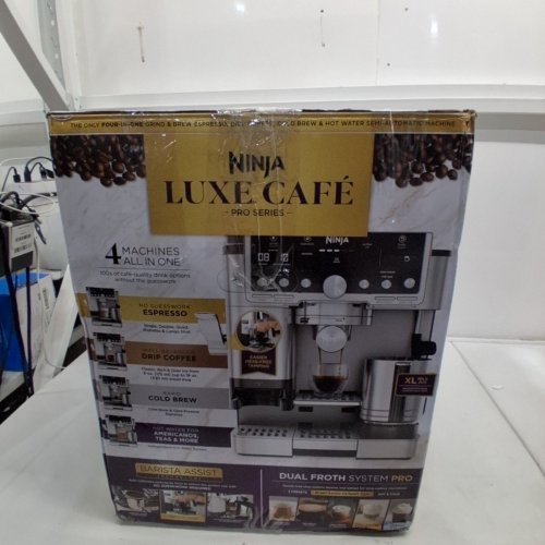 NINJA LUXE CAFE PRO SERIES ESPRESSO MACHINE - 4-IN-1 | INTEGRATED TAMPER | GRINDER | FROTHER - STAINLESS STEEL - (MODEL: ES701C) image 16