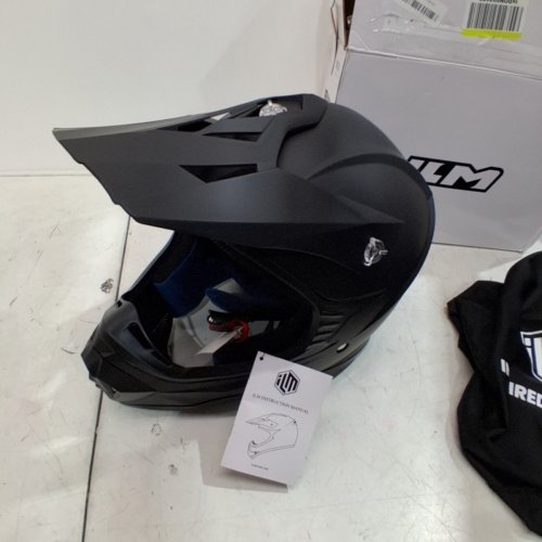 ILM MOTOCROSS ADULT FULL FACE DIRT BIKE HELMET - EXTRA LARGE (61-62) - BLACK (MODEL: ILM-128S) image 3