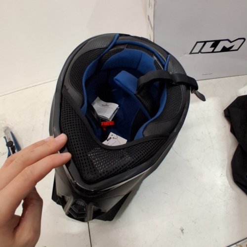 ILM MOTOCROSS ADULT FULL FACE DIRT BIKE HELMET - EXTRA LARGE (61-62) - BLACK (MODEL: ILM-128S) image 4