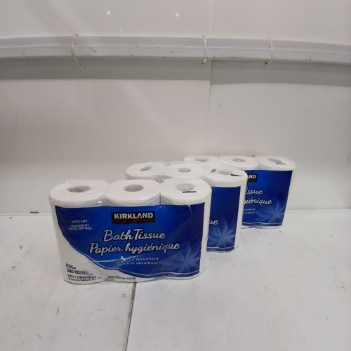 18PK KIRKLAND SIGNATURE 2-PLY WIDE BATHROOM TISSUE / TOILET PAPER - WHITE (MODEL: 6262016) image 2