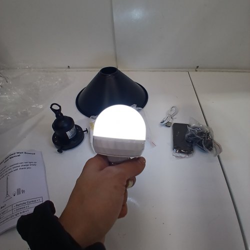 ZZ JOAKOAH BATTERY OPERATED RECHARGEABLE WALL SCONCE - BLACK (MODEL: ZW5018) image 2