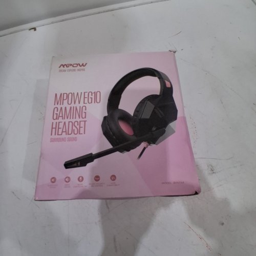 MPOW EG10 GAMING HEADSET FOR PS5,PS4, PC, XBOX ONE, ULTRA LIGHT OVER EAR HEADPHONES WITH NOISE CANCELLING MIC, STEREO BASS SURROUND PC HEADSET, LED LIGHT, SOFT MEMORY EARMUFFS FOR LAPTOP MAC SWITCH PINK (MODEL:MPBH414AP) image 4