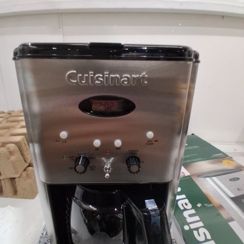 CUISINART BREW CENTRAL PROGRAMMABLE COFFEE MAKER - 12 CUP GLASS CARAFE - STAINLESS STEEL (MODEL: DCC-1200NASC) image 2
