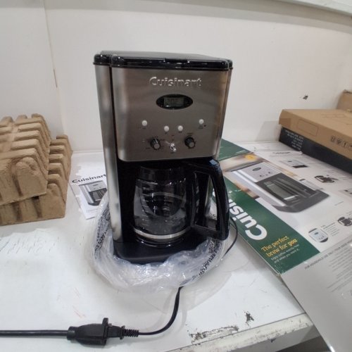 CUISINART BREW CENTRAL PROGRAMMABLE COFFEE MAKER - 12 CUP GLASS CARAFE - STAINLESS STEEL (MODEL: DCC-1200NASC) image 3