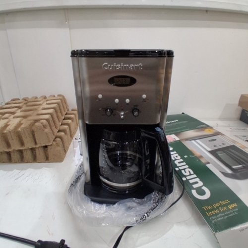 CUISINART BREW CENTRAL PROGRAMMABLE COFFEE MAKER - 12 CUP GLASS CARAFE - STAINLESS STEEL (MODEL: DCC-1200NASC) image 4