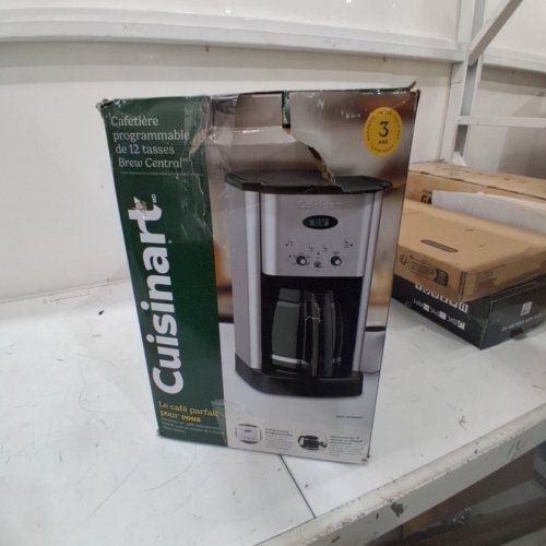 CUISINART BREW CENTRAL PROGRAMMABLE COFFEE MAKER - 12 CUP GLASS CARAFE - STAINLESS STEEL (MODEL: DCC-1200NASC) image 6