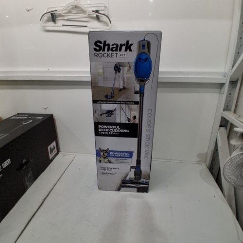 SHARK ROCKET PET ULTRA-LIGHT CORDED STICK & HANDHELD VACUUM CLEANER - BLUE & GREY - (MODEL: HV300C-U4) image 5